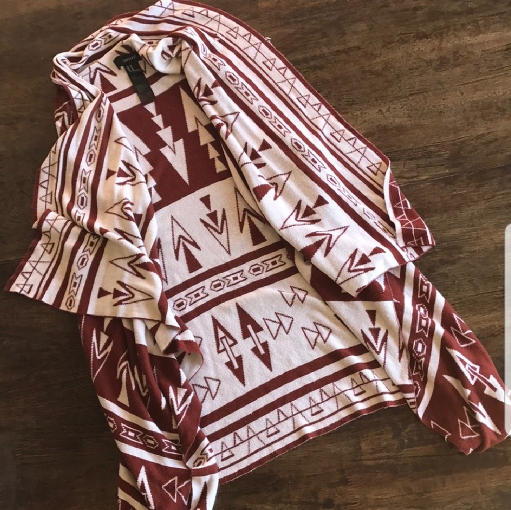 Tribal print sweater vest